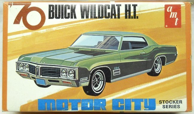 AMT 1/25 1970 Buick Wildcat 2 Door Hardtop - Motor City Stocker Series, X853 plastic model kit